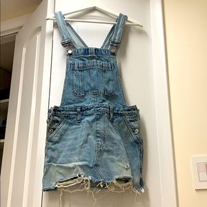 Abercrombie and Fitch jean skirt overalls
